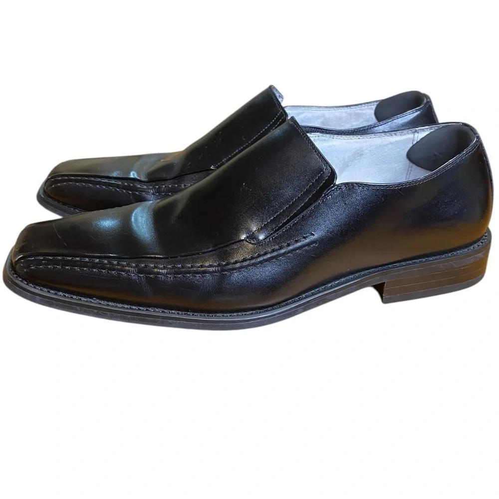 Stacy Adams Hillman Black Toe Loafer Dress Shoes Men’s Size 10M 24199-01